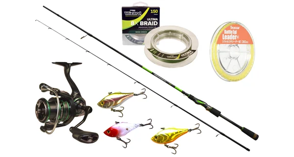 WIZARD - Prívlačový set Prút Perch Blade UL 2,1 m 0,5-3 g + Navijak Predator Spin 2000