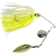 WIZARD - Rotačná trblietka Spinnerbait 7 g Žltá