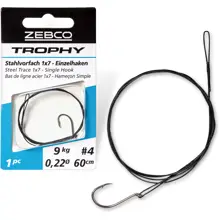 ZEBCO - Oceľové lanko Trophy Steel Trace 7x7 Expert L 30 cm 9 kg 1 ks