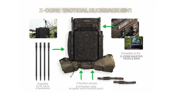 ZFISH - Batoh Tactical Rucksack Z-CORE 2in1