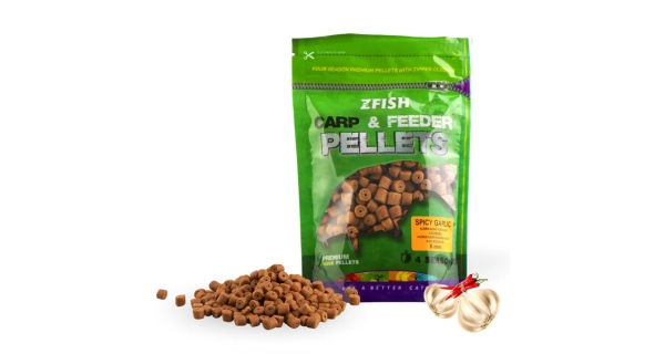 ZFISH - Chytacie pelety Carp & Feeder Spicy Garlic 8 mm 200 g