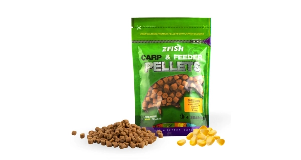 ZFISH - Chytacie pelety Carp & Feeder Sweet Corn 8 mm 200 g