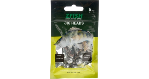 ZFISH - Jigová hlavička Premium veľ. 1 3 g 5 ks