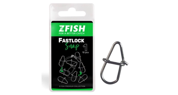 ZFISH - Karabínka Fastlock Snap veľ. 2 10 ks