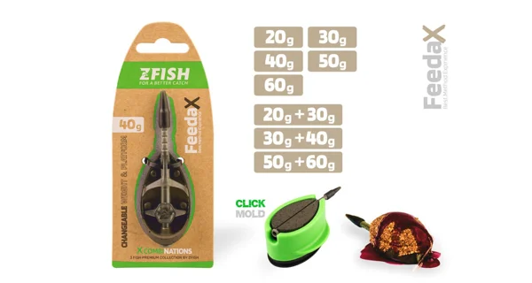 ZFISH - Krmítko Method FeedaX Set 20, 30 g + Formička