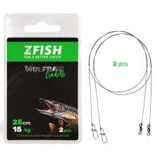 ZFISH - Lanko Volfrám Leader 25 cm 15 kg 2 ks