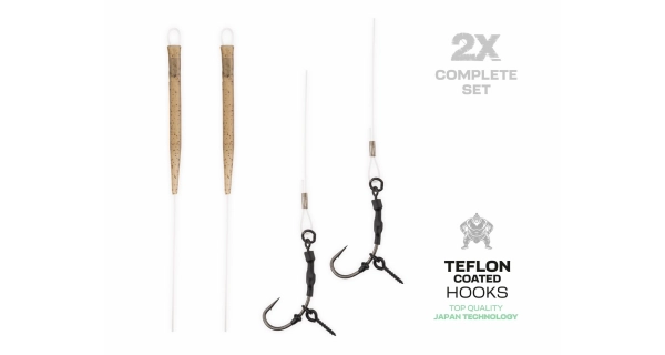 ZFISH - Náväzec Fluorocarbon Ronnie Rig veľ. 4 2 ks