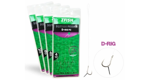 ZFISH - Náväzec Method Feeder D-RIG veľ. 6 5 ks