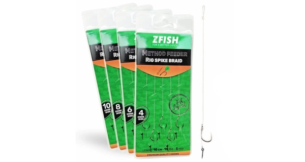 ZFISH - Náväzec Method Feeder Rig Spike Braid veľ. 4 5 ks