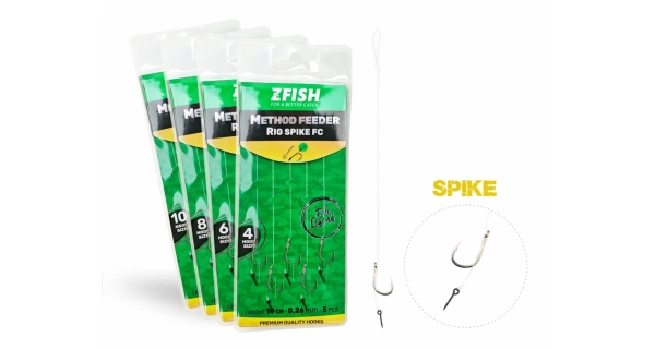 ZFISH - Náväzec Method Feeder Rig Spike FC veľ. 10 5 ks