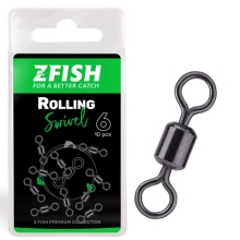 ZFISH - Obratlík Rolling Swivel veľ. 10 10 ks
