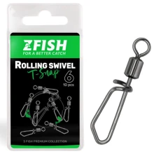 ZFISH - Obratlík Rolling Swivel With T Snap veľ. 10 10 ks