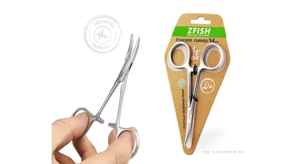 ZFISH - Pean Zahnutý 10 cm