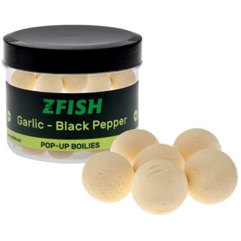 ZFISH - Plávajúce boilies Pop-Up Cesnak Čierne korenie 16 mm 60 g