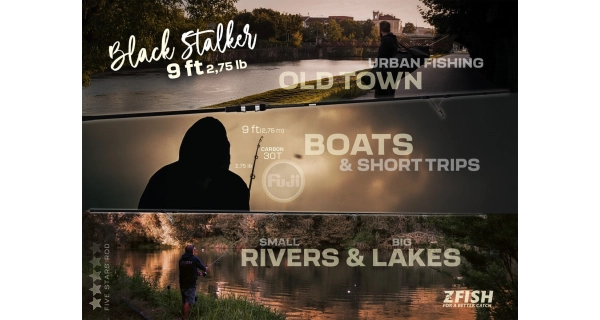 ZFISH - Prút Black Stalker 9 ft 2,75 lb