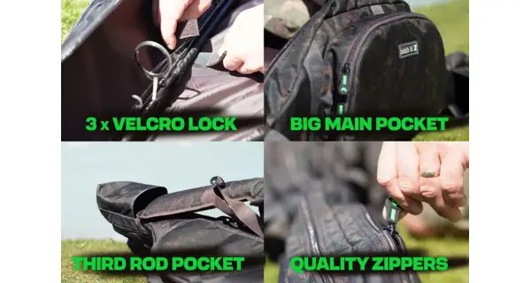ZFISH - Puzdro na 2 prúty Z-CORE Elite Carp Holdall 2 Rods 10 ft 165 cm