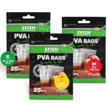 ZFISH - PVA vrecká PVA Bags 100 x 130 mm veľ. L 20 ks