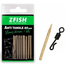 ZFISH - Sada prevlekov Anti Tangle Sleeves + Obratlík QC veľ. 8 40 mm 10 ks