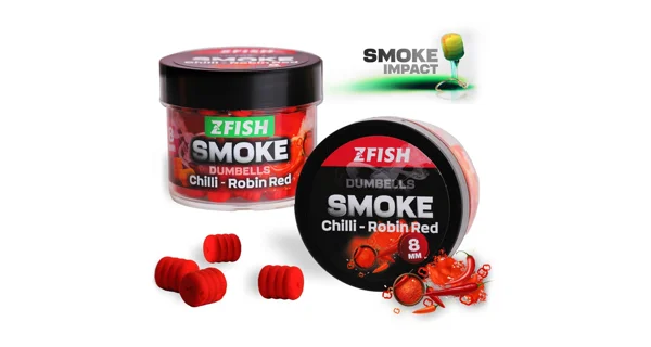 ZFISH - Smoke Pop-up Dumbells 8 mm 20 g Chilli Robin Red