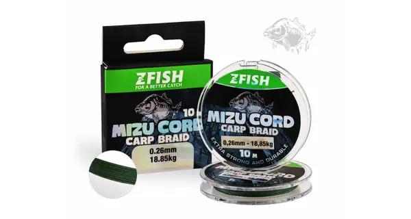 ZFISH - Šnúrka MizuCord Carp Braid Line 0,20 mm 15,22 kg 10 m