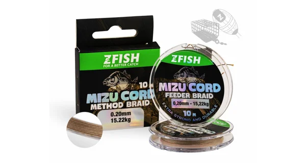 ZFISH - Šnúrka MizuCord Method Feeder Braid 0,10 mm 6,88 kg 10 m