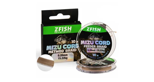 ZFISH - Šnúrka MizuCord Method Feeder Braid 0,20 mm 15,22 kg 10 m