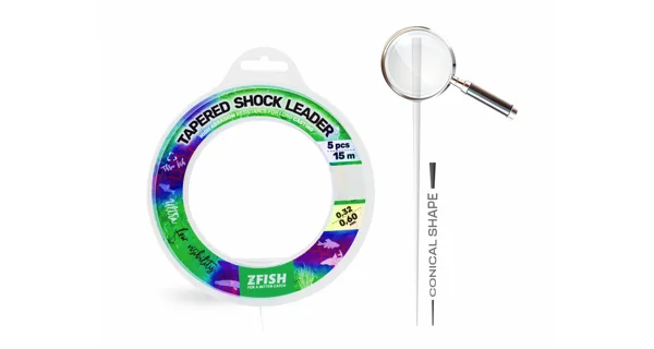 ZFISH - Ujímaný šokový vlasec 0,26-0,45 mm 5x15 m