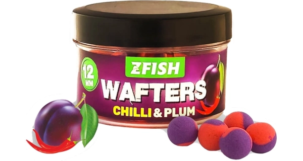 ZFISH - Vyvážené boilies Balanced Wafters Chilli Plum 12 mm 20 g