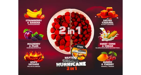 ZFISH - Wafters Smoke Huricane 2in1 8-10 mm 30 g Mulberry Plum