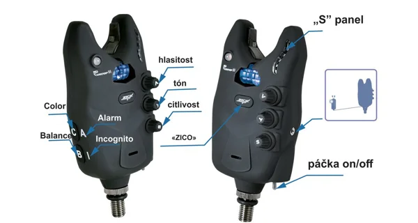ZICO - Sada signalizátorov Unicarp III 3+1 + kufrík